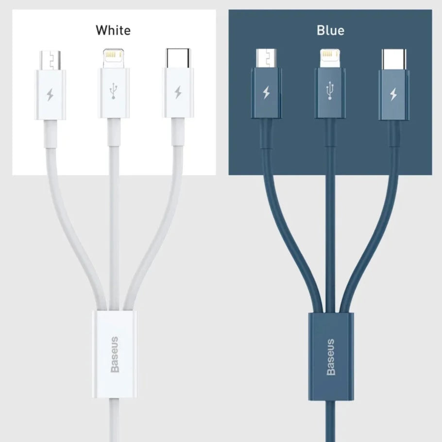 ''LIGHT'' 3 in 1 USB Cable