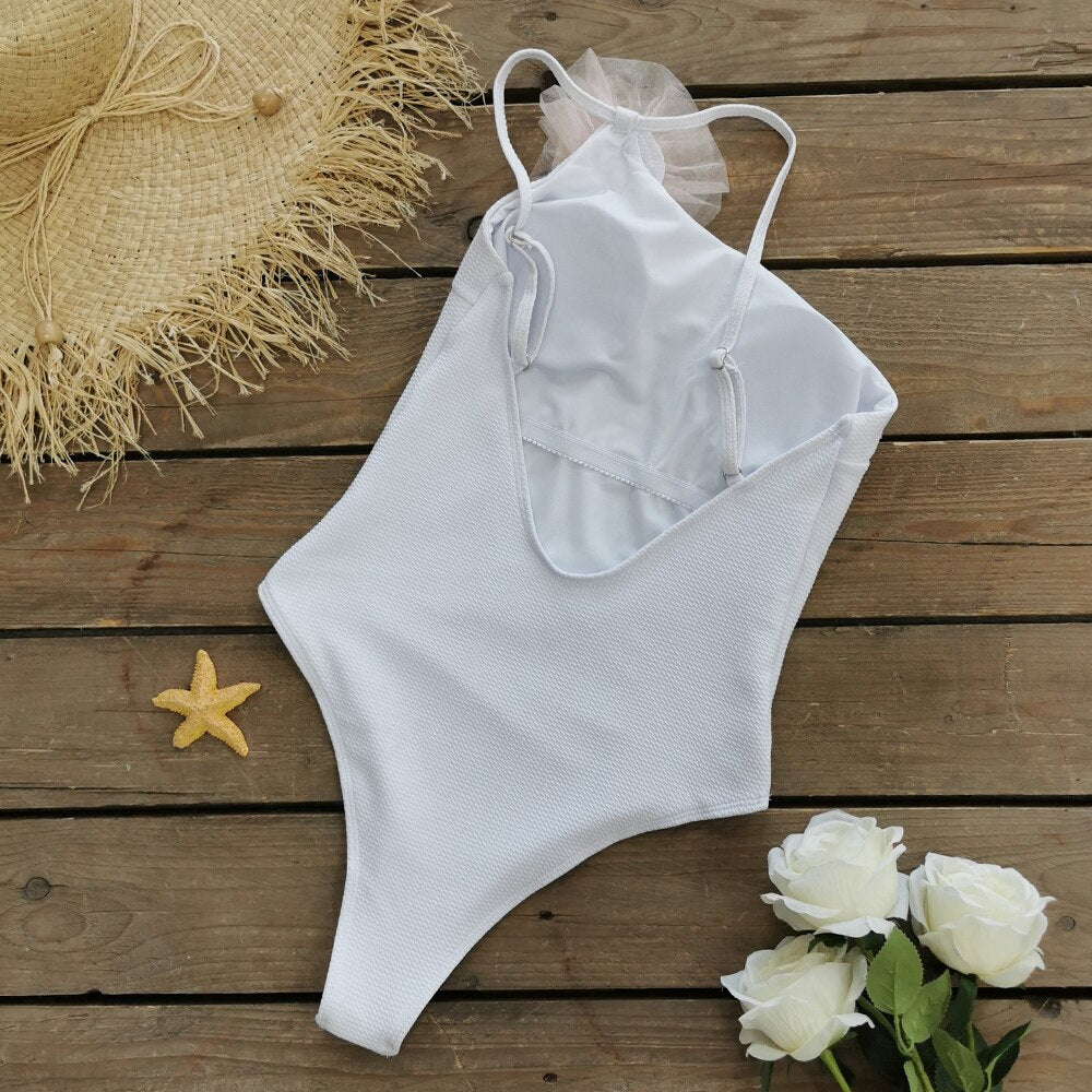 "SUN FLOWER" One Piece Swimsuit