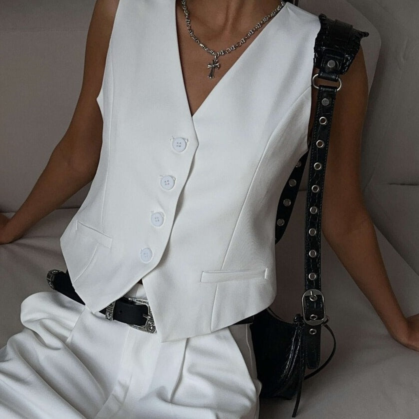"MIKA" Summer Vest set