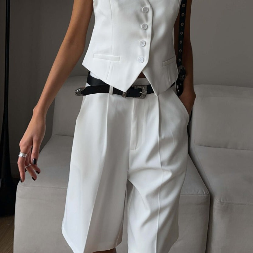 "MIKA" Summer Vest set