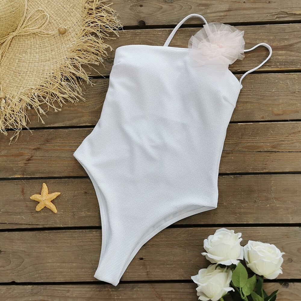 "SUN FLOWER" One Piece Swimsuit
