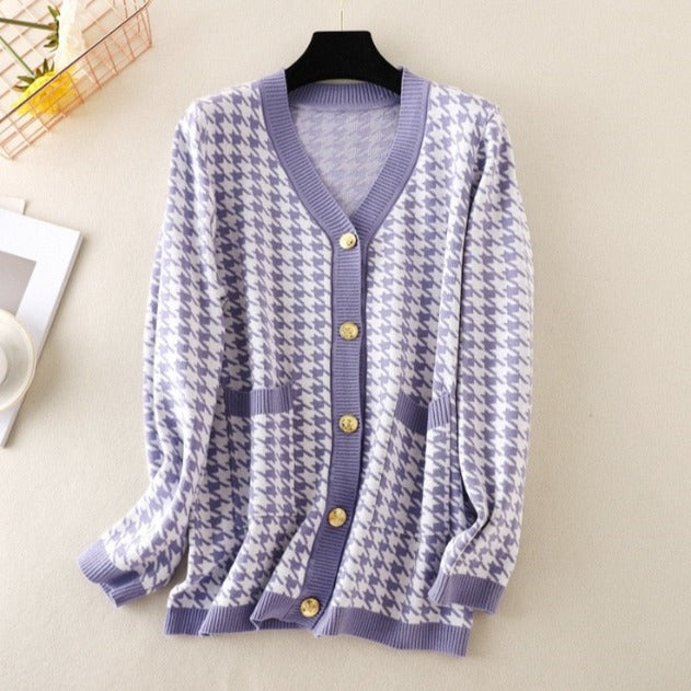 "NELY" STRIPED CARDIGAN