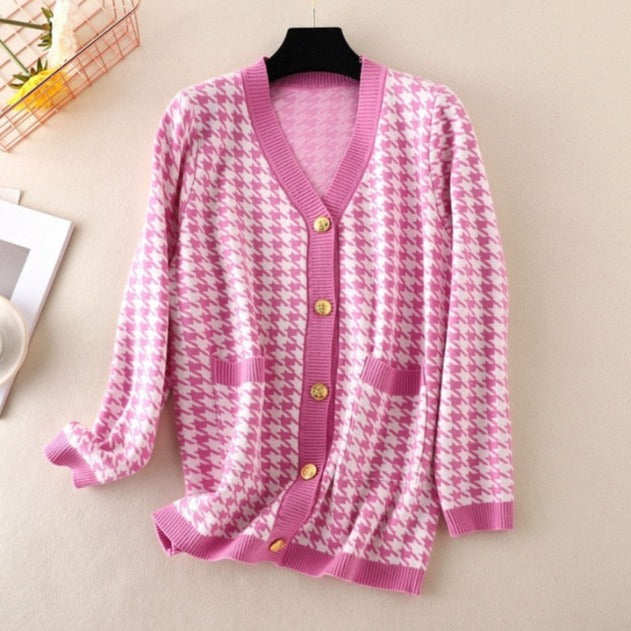 "NELY" STRIPED CARDIGAN