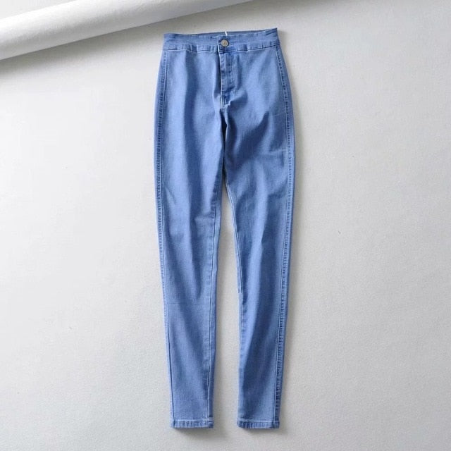 Skinny High Waist Pencil Jeans