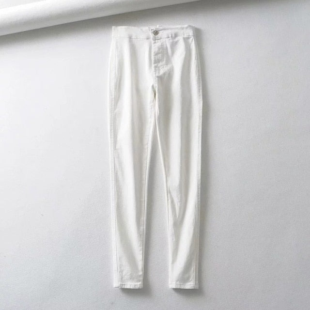 Skinny High Waist Pencil Jeans