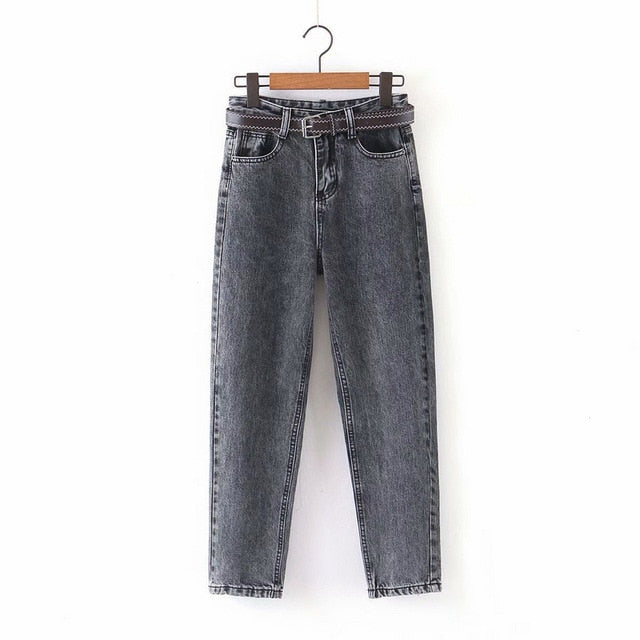High Waist Loose Denim Jeans