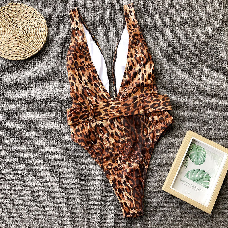 One Piece Swimsuit-High Waist