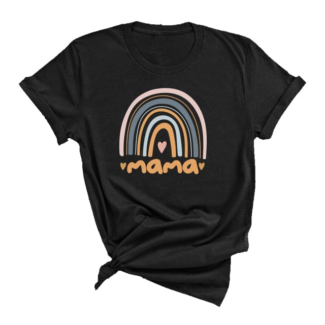 "MAMA" Rainbow T Shirt