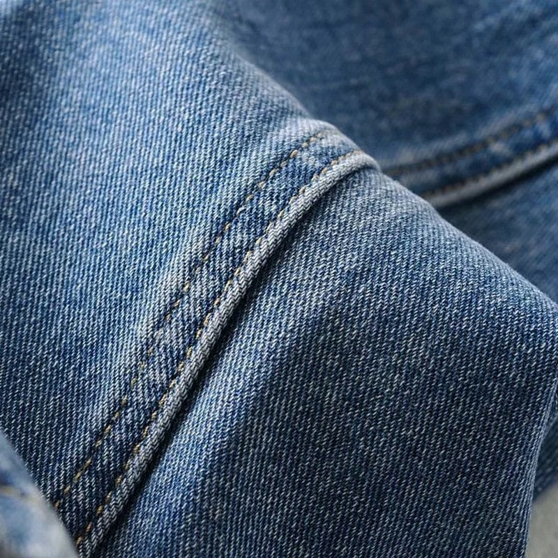 High Waist Jeans-Side Opening