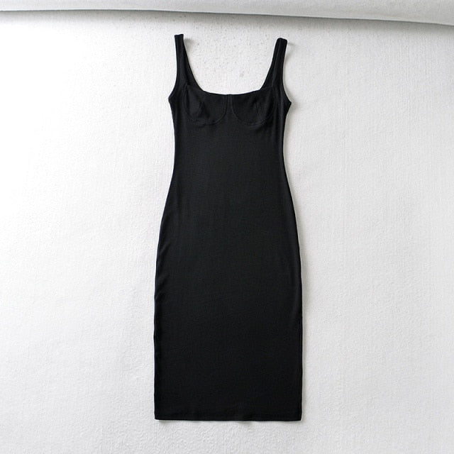 "Jemma" Sleeveless Midi Dress