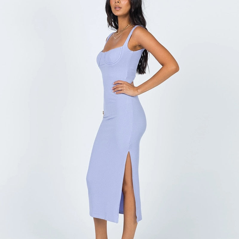 "Jemma" Sleeveless Midi Dress