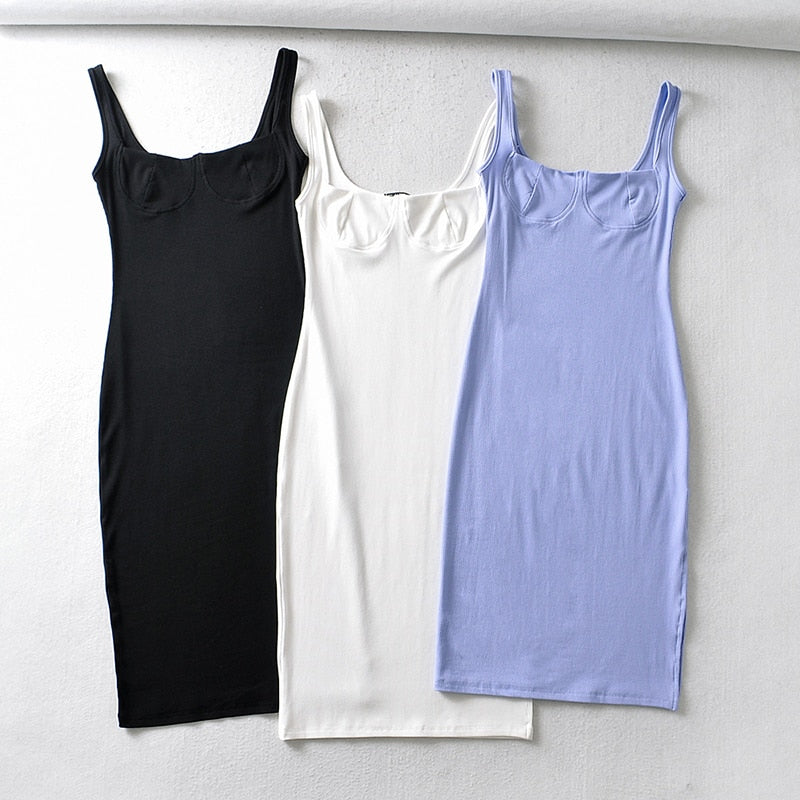 "Jemma" Sleeveless Midi Dress