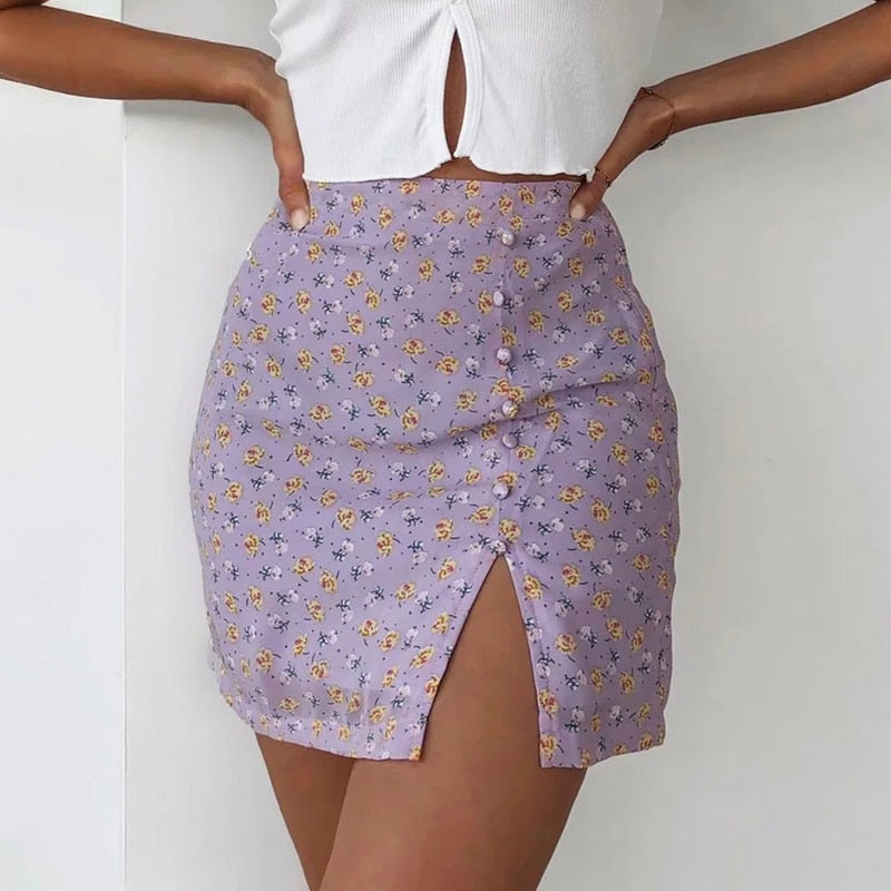 "Lus" High Waist Mini Skirts