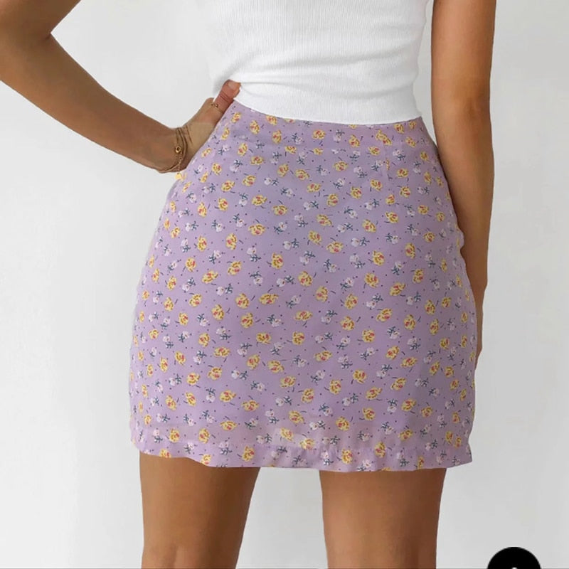 "Lus" High Waist Mini Skirts