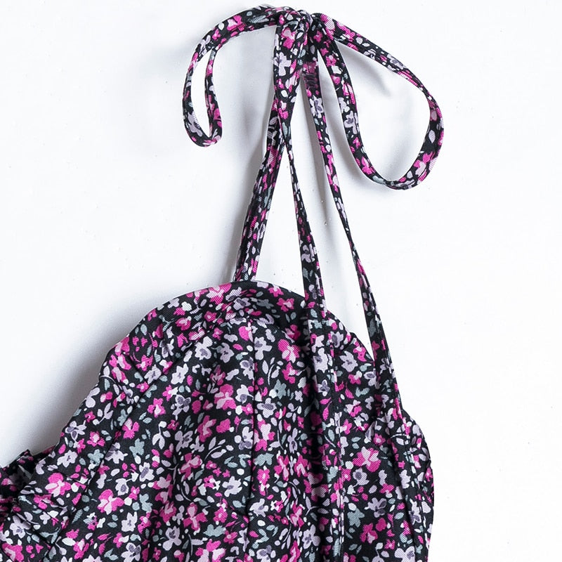 "Young" Floral Print Dress