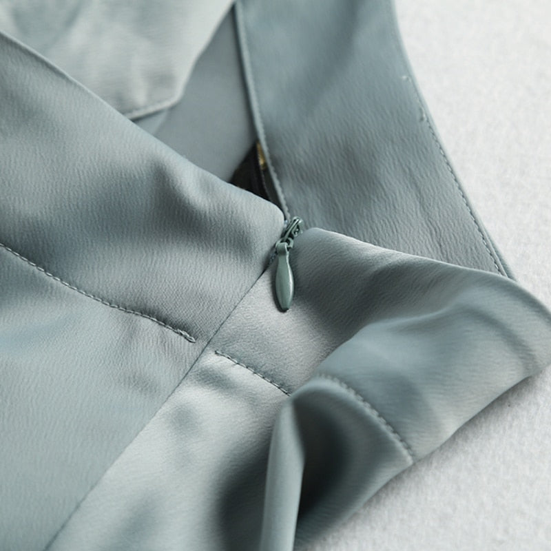 "Kami" High Waist Satin Skirt