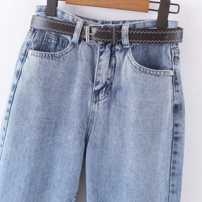 High Waist Loose Denim Jeans