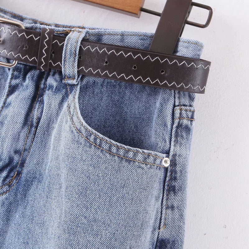 High Waist Loose Denim Jeans