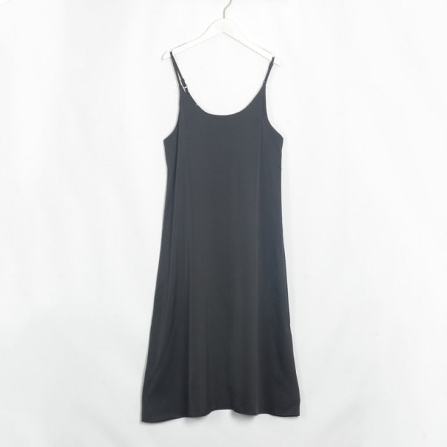 "KIKA" Satin Dresses V-Neck