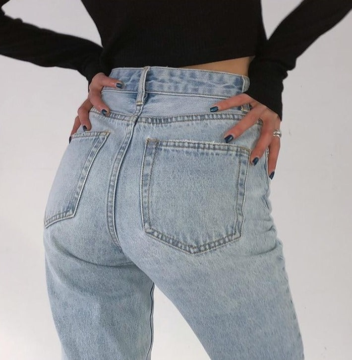 High Waist Loose Jeans