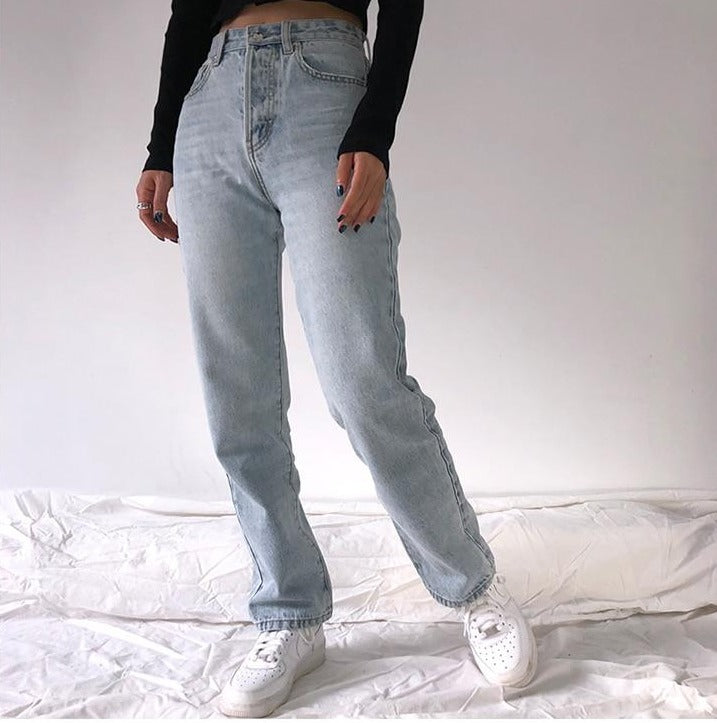 High Waist Loose Jeans