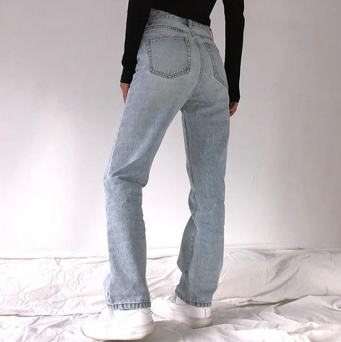 High Waist Loose Jeans