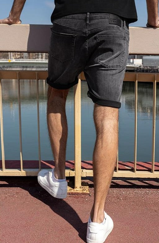 "HIKE" Cotton Short Jeans