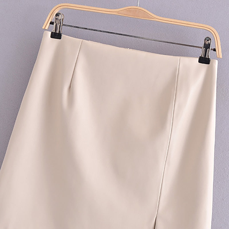 "LOLA" Faux Leather Skirt