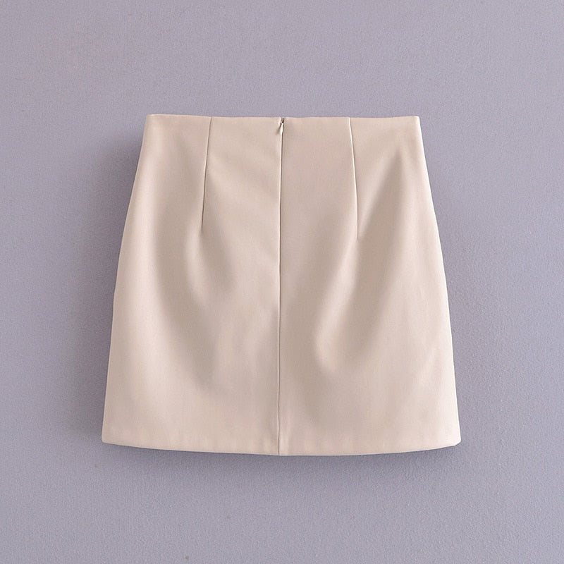 "LOLA" Faux Leather Skirt