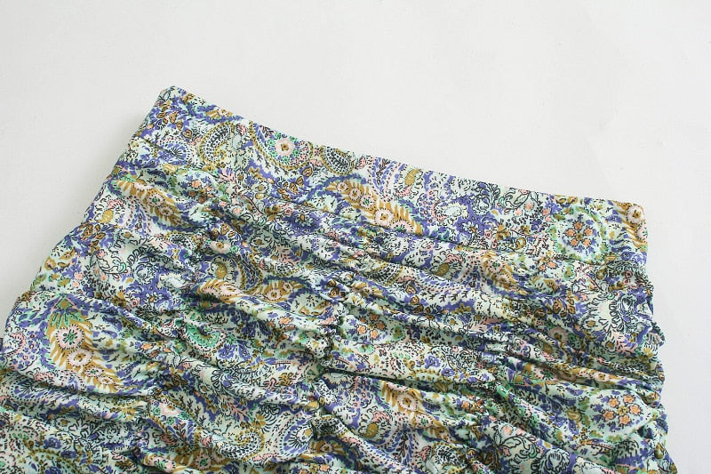 "LILI" Floral Mini Skirt