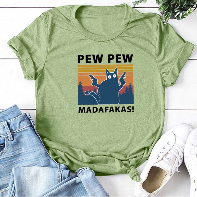 "Pew Pew" T-shirts
