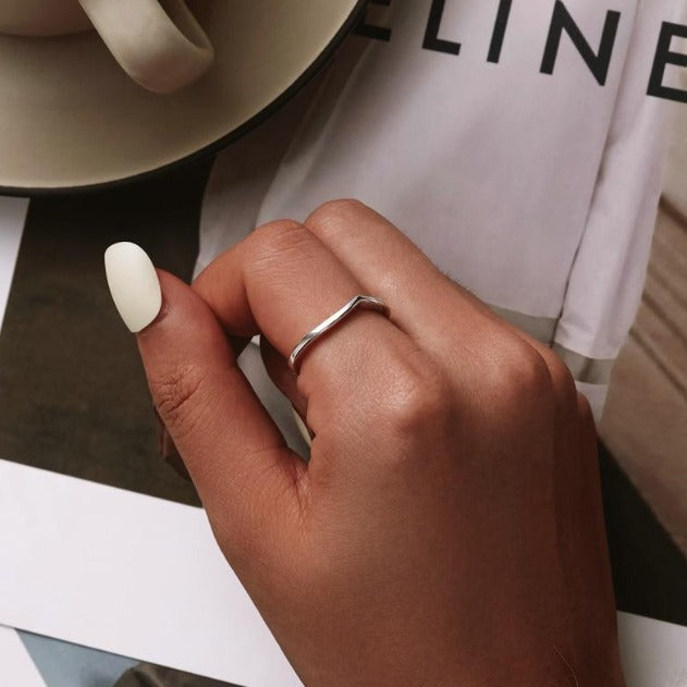 "Shimmer" Silver Ring
