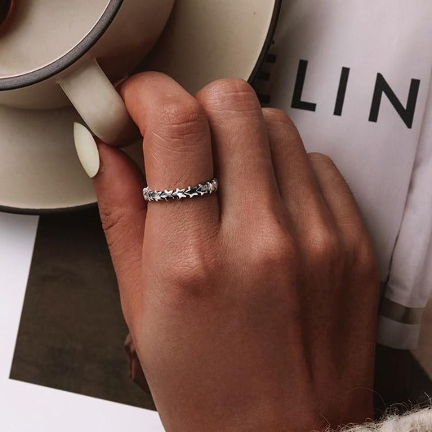 "Galaxy" Silver Ring